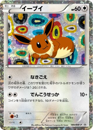Eevee 189/236 — Black & White Promos (Japanese Pokémon TCG card)