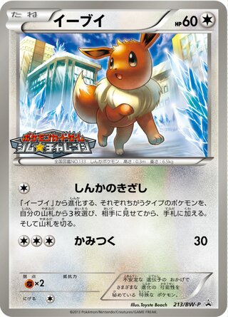 Eevee 213/236 — Black & White Promos (Japanese Pokémon TCG card)