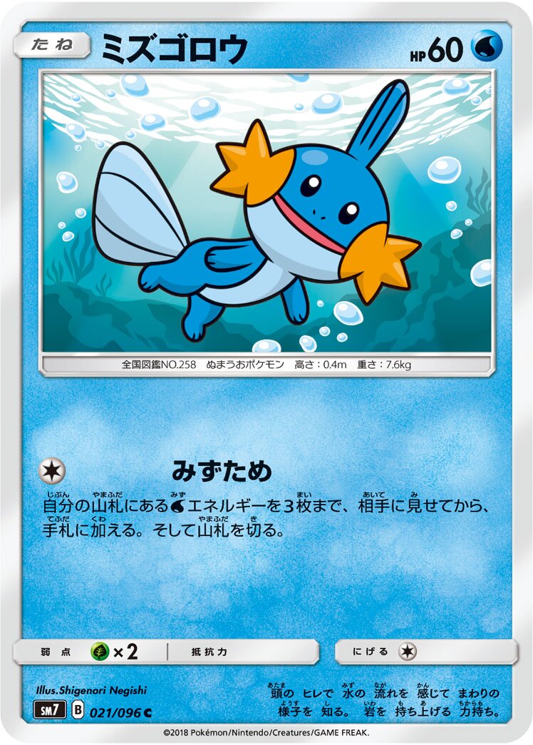 Mudkip 021/112 — Sky-Splitting Charisma (Japanese Pokémon TCG card)