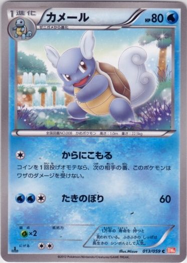 Wartortle 013/65 — Cold Flare (Japanese Pokémon TCG card)