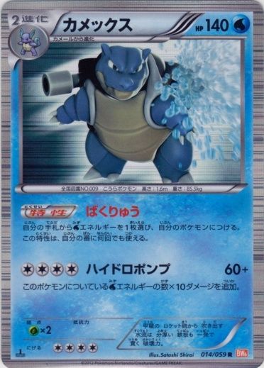 Blastoise 014/65 — Cold Flare (Japanese Pokémon TCG card)