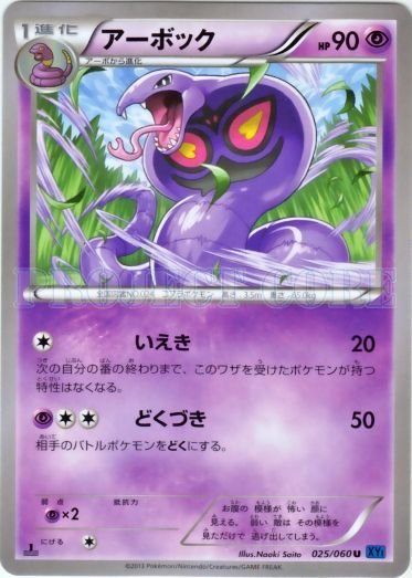 Arbok 025/63 — Collection X (Japanese Pokémon TCG card)