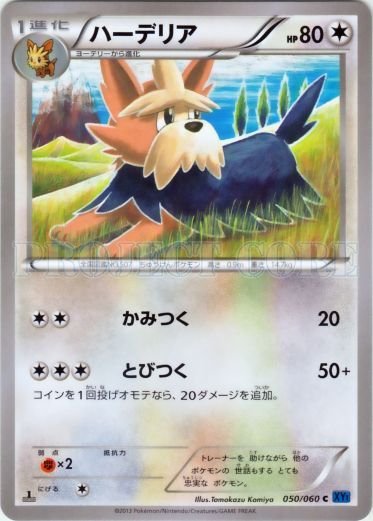 Herdier 050/63 — Collection X (Japanese Pokémon TCG card)