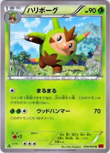 Quilladin 008/63 — Collection Y (Japanese Pokémon TCG card)