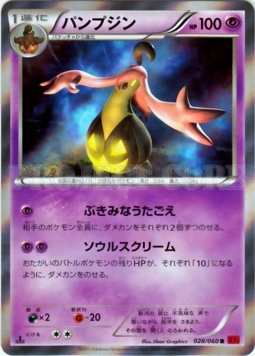 Gourgeist 028/63 — Collection Y (Japanese Pokémon TCG card)