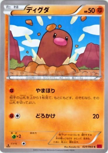 Diglett 029/63 — Collection Y (Japanese Pokémon TCG card)