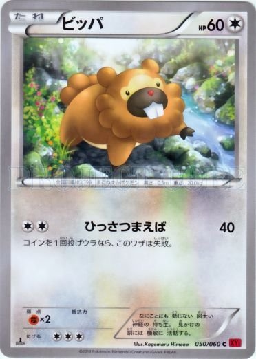 Bidoof 050/63 — Collection Y (Japanese Pokémon TCG card)