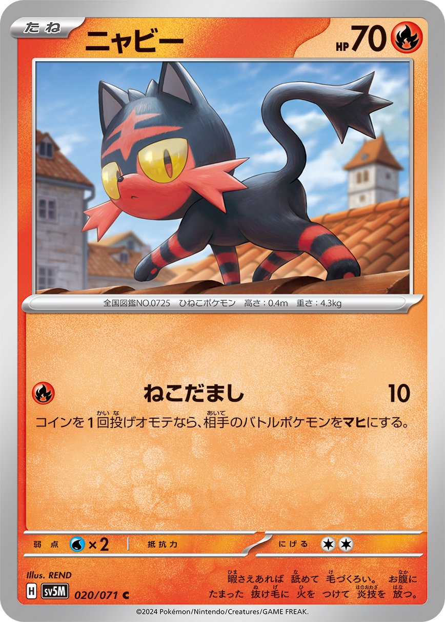 Litten 020/100 — Cyber Judge (Japanese Pokémon TCG card)