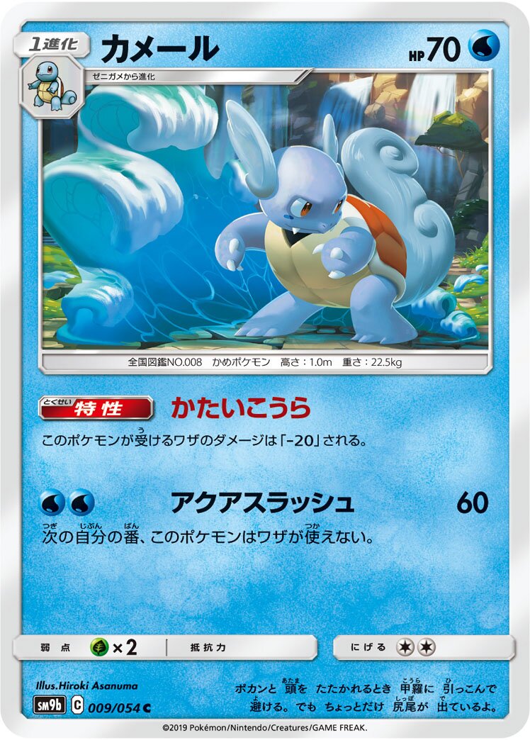 Wartortle 009/69 — Full Metal Wall (Japanese Pokémon TCG card)