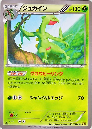 Sceptile No. 005 — Gaia Volcano (Japanese Pokémon TCG card)
