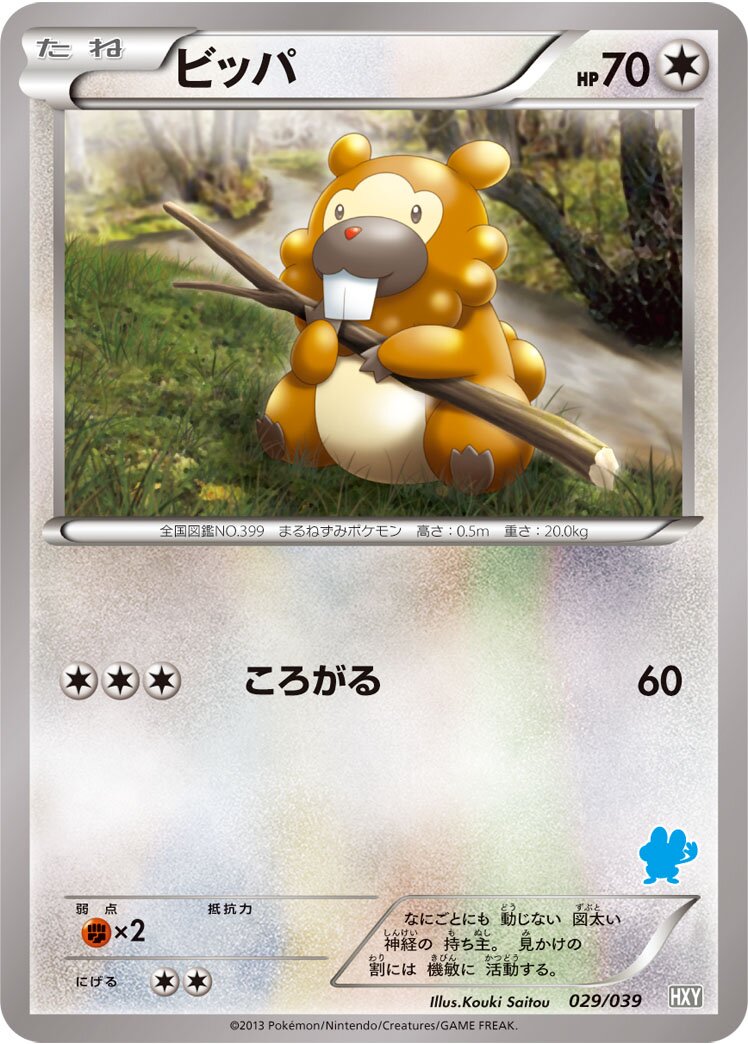 Bidoof 029 — XY Beginning Set (Japanese Pokémon TCG card)