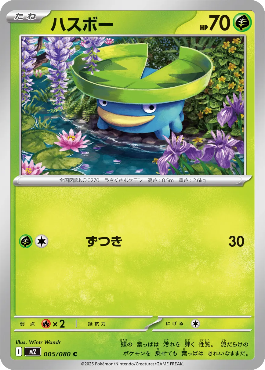 Lotad 005/080 — Inferno X (Japanese Pokémon TCG card)
