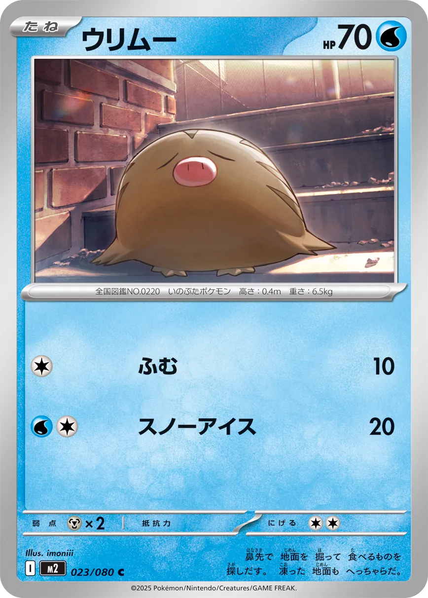 Swinub 023/080 — Inferno X (Japanese Pokémon TCG card)