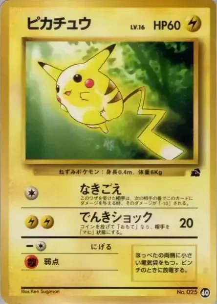Pikachu 040 — Intro Pack (Bulbasaur) (Japanese Pokémon TCG card)