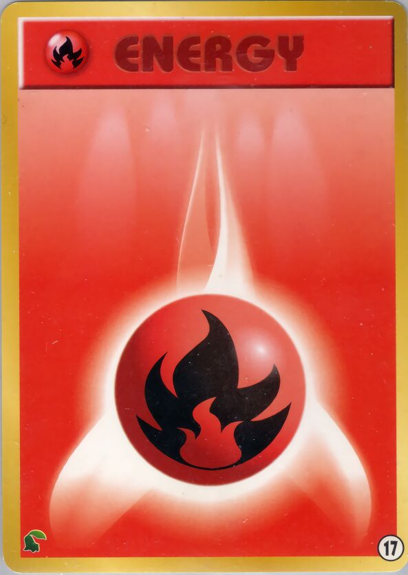 Fire Energy 017 — Intro Pack Neo (Chikorita) (Japanese Pokémon TCG card)