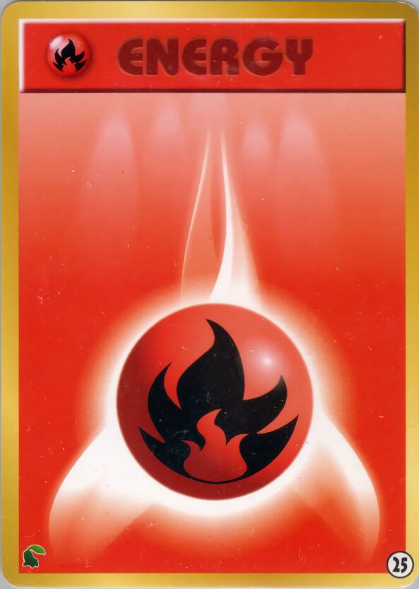 Fire Energy 025 — Intro Pack Neo (Chikorita) (Japanese Pokémon TCG card)