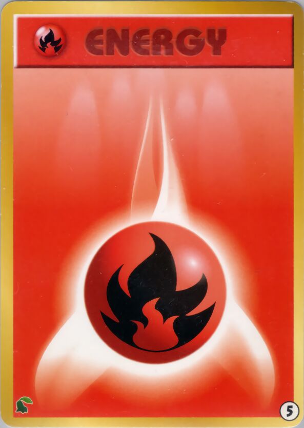Fire Energy 005 — Intro Pack Neo (Chikorita) (Japanese Pokémon TCG card)