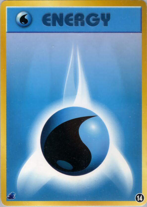 Water Energy 014 — Intro Pack Neo (Totodile) (Japanese Pokémon TCG card)