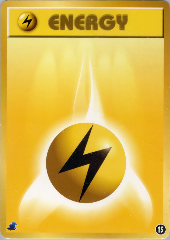 Lightning Energy 015 — Intro Pack Neo (Totodile) (Japanese Pokémon TCG card)