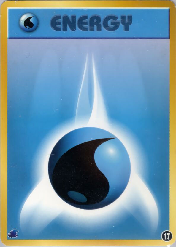 Water Energy 017 — Intro Pack Neo (Totodile) (Japanese Pokémon TCG card)