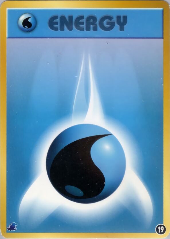 Water Energy 019 — Intro Pack Neo (Totodile) (Japanese Pokémon TCG card)