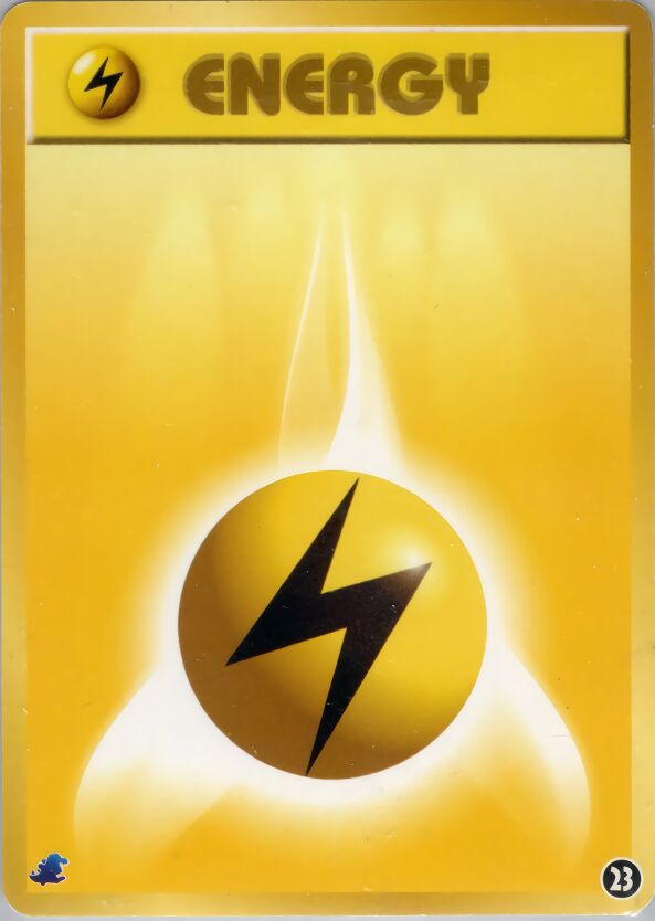 Lightning Energy 023 — Intro Pack Neo (Totodile) (Japanese Pokémon TCG card)