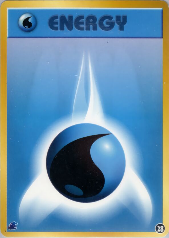 Water Energy 028 — Intro Pack Neo (Totodile) (Japanese Pokémon TCG card)