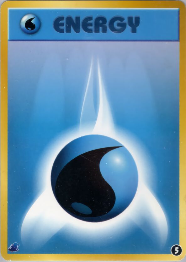 Water Energy 005 — Intro Pack Neo (Totodile) (Japanese Pokémon TCG card)