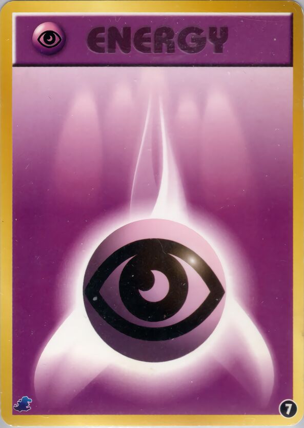 Psychic Energy 007 — Intro Pack Neo (Totodile) (Japanese Pokémon TCG card)