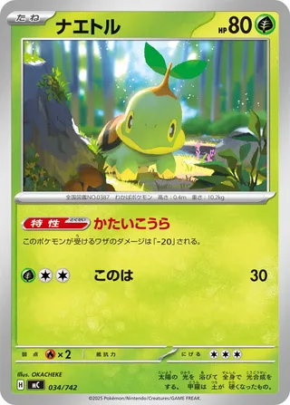 Turtwig 034/768 — Start Deck 100 Battle Collection (Japanese Pokémon TCG card)