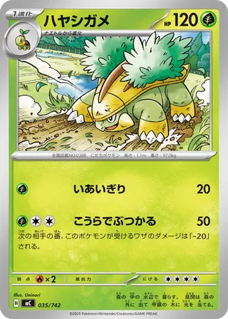 Grotle 035/768 — Start Deck 100 Battle Collection (Japanese Pokémon TCG card)