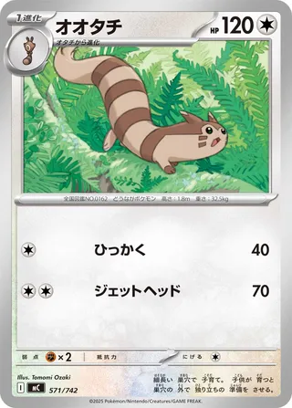 Furret 571/768 — Start Deck 100 Battle Collection (Japanese Pokémon TCG card)