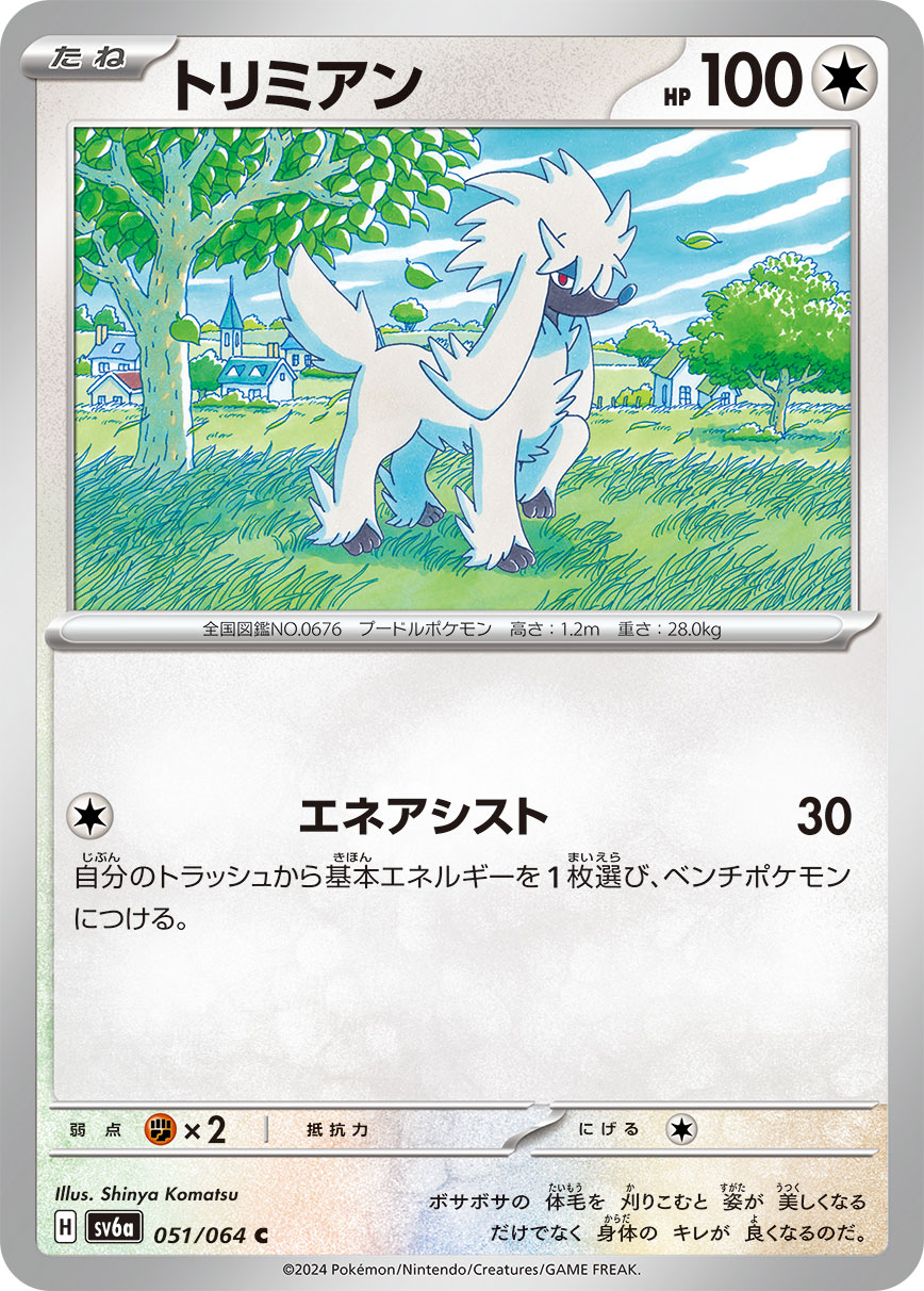 Furfrou 051/064 — Night Wanderer (Japanese Pokémon TCG card)