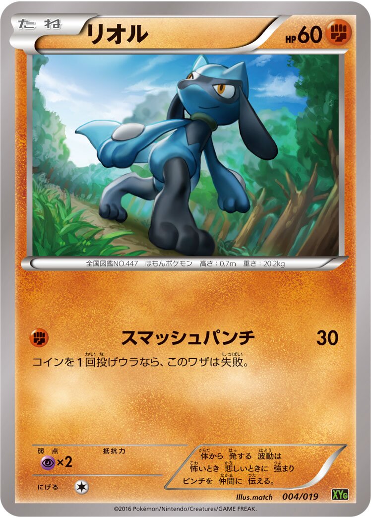 Riolu 004/19 — Zygarde-EX Perfect Battle Deck (Japanese Pokémon TCG card)
