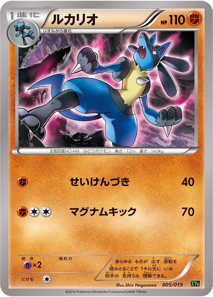 Lucario 005/19 — Zygarde-EX Perfect Battle Deck (Japanese Pokémon TCG card)