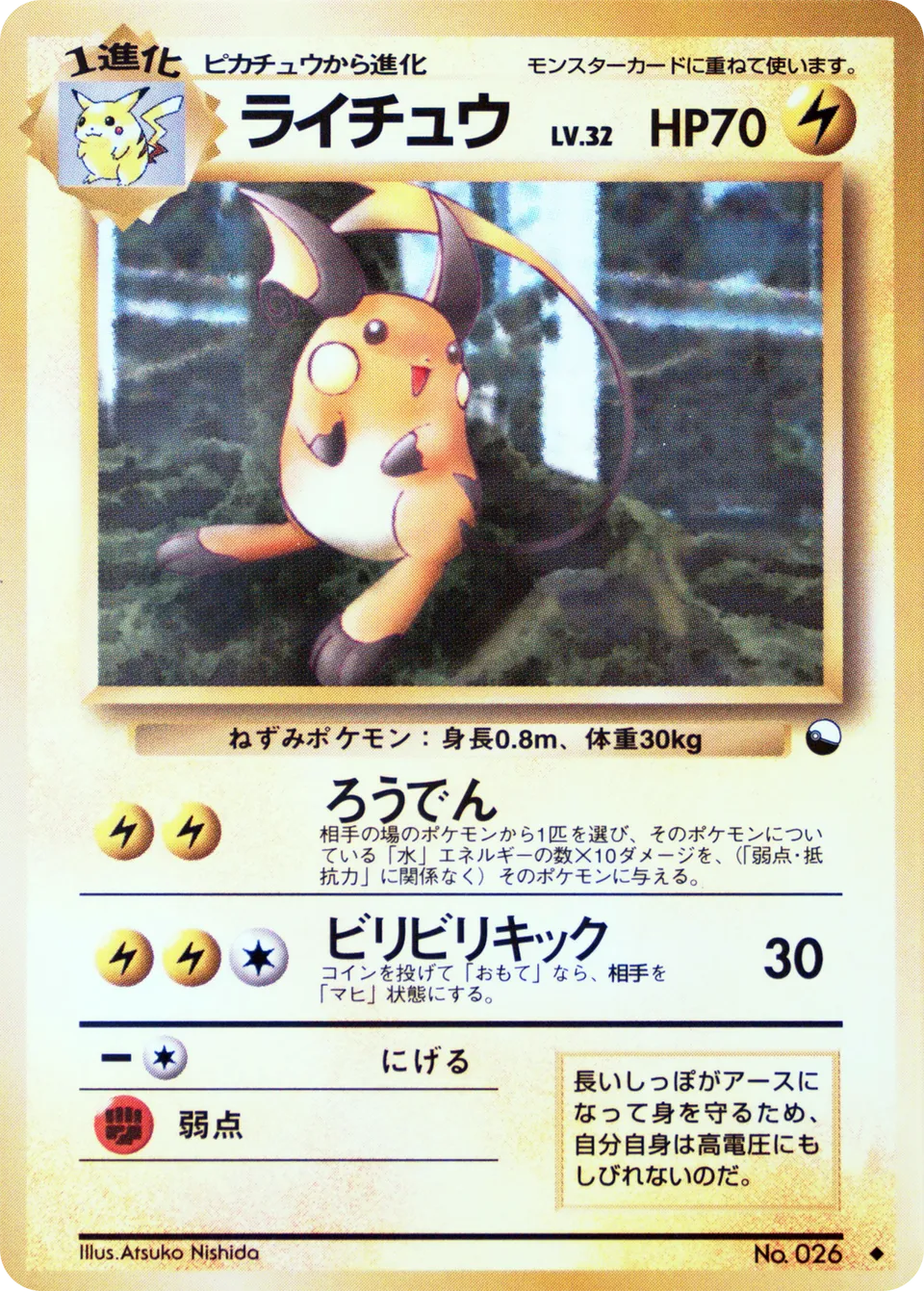 Raichu 013 — Quick Starter Gift Set (Red) (Japanese Pokémon TCG card)