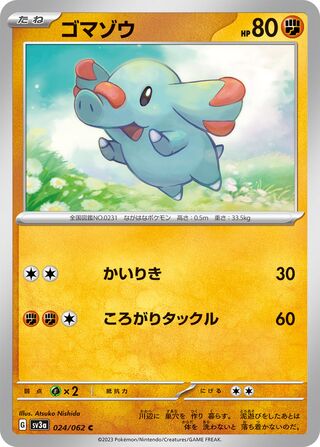 Phanpy 024/92 — Raging Surf (Japanese Pokémon TCG card)