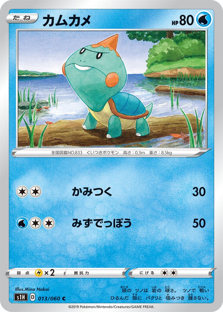 Chewtle 013/060 — Shield (Japanese Pokémon TCG card)