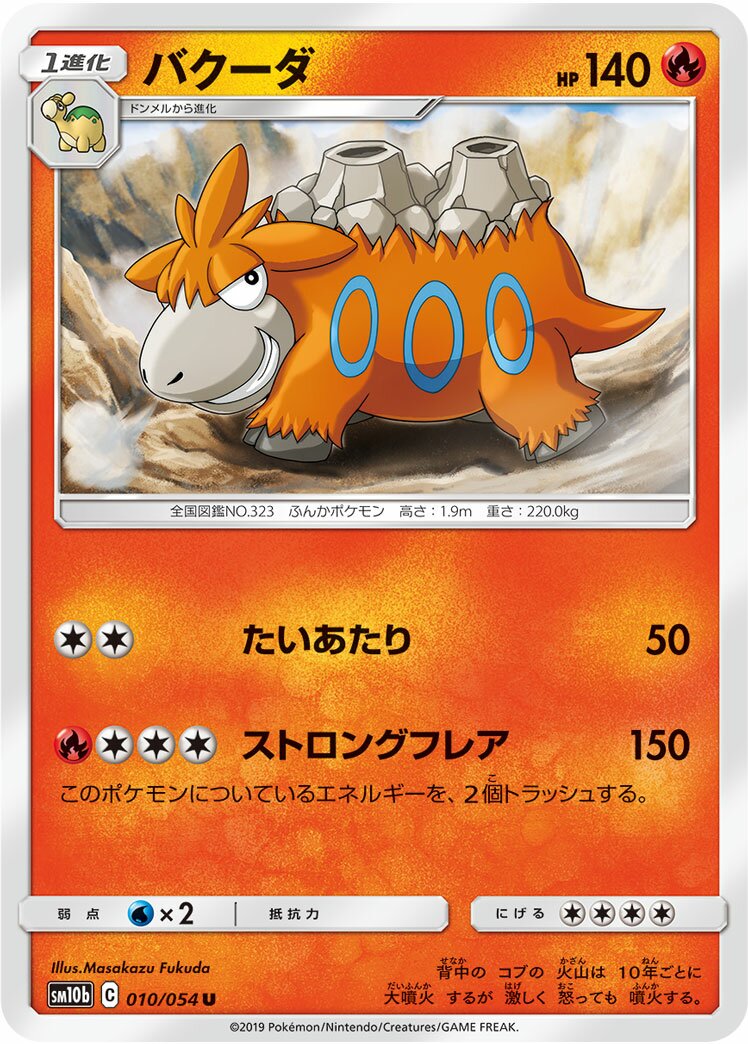 Camerupt 010/69 — Sky Legend (Japanese Pokémon TCG card)