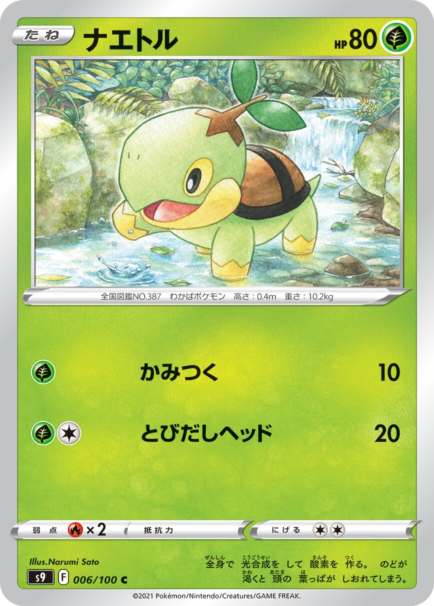 Turtwig 006/100 — Star Birth (Japanese Pokémon TCG card)
