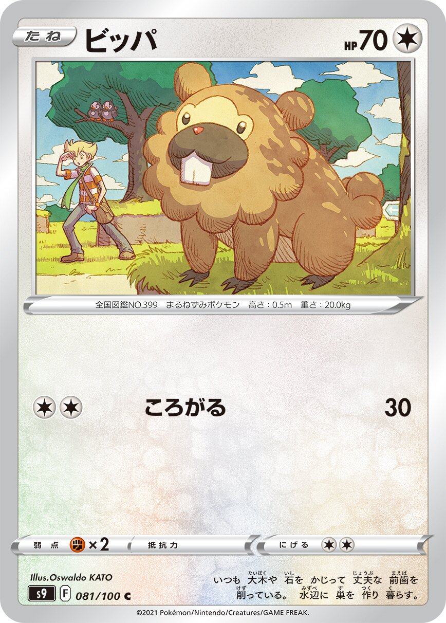 Bidoof 081/100 — Star Birth (Japanese Pokémon TCG card)