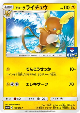 Alolan Raichu 100/409 — Sun & Moon Promos (Japanese Pokémon TCG card)
