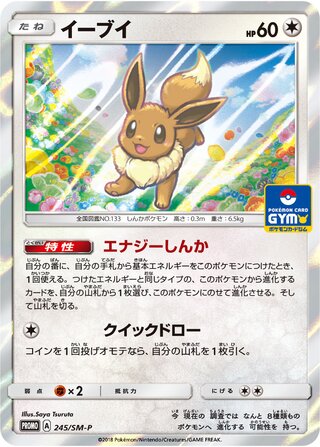 Eevee 245/409 — Sun & Moon Promos (Japanese Pokémon TCG card)