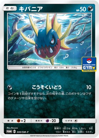 Carvanha 300/409 — Sun & Moon Promos (Japanese Pokémon TCG card)