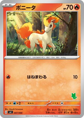 Ponyta 007 — Trainers Camp (Japanese Pokémon TCG card)