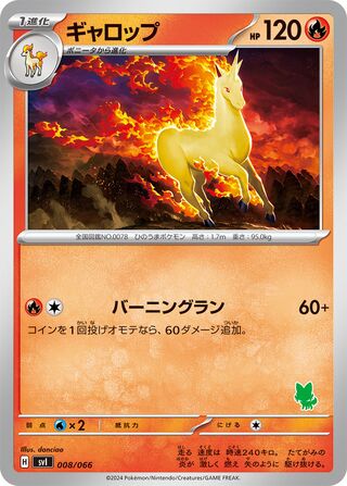 Rapidash 008 — Trainers Camp (Japanese Pokémon TCG card)