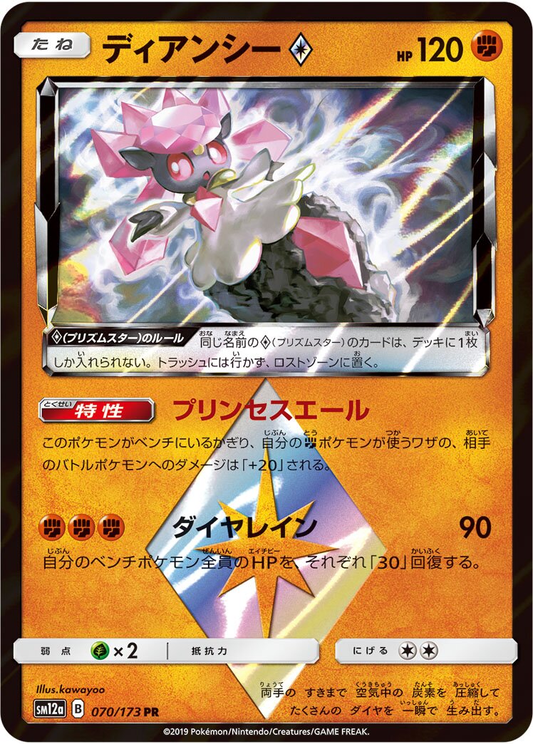 Diancie ◇ 070/226 — Tag All Stars (Japanese Pokémon TCG card)