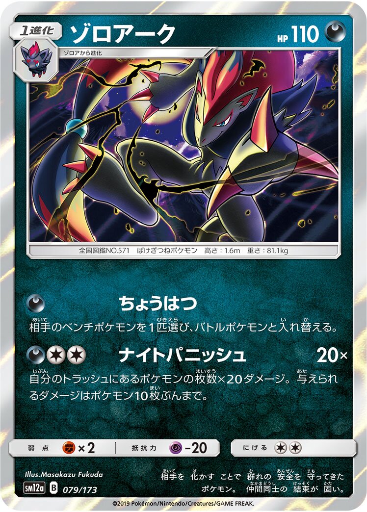 Zoroark 079/226 — Tag All Stars (Japanese Pokémon TCG card)