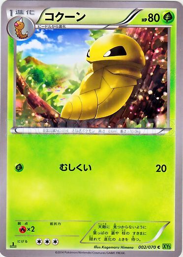 Kakuna 002/80 — Tidal Storm (Japanese Pokémon TCG card)