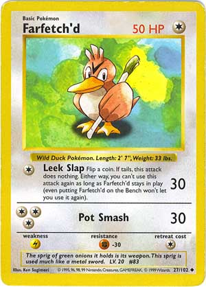 Farfetch'd [Glossy] — Unnumbered Promotional 1998 (Japanese Pokémon TCG card)